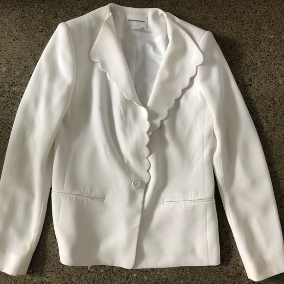 ❌SOLD❌ Club Monaco White Summer Blazer - Picture 5 of 10